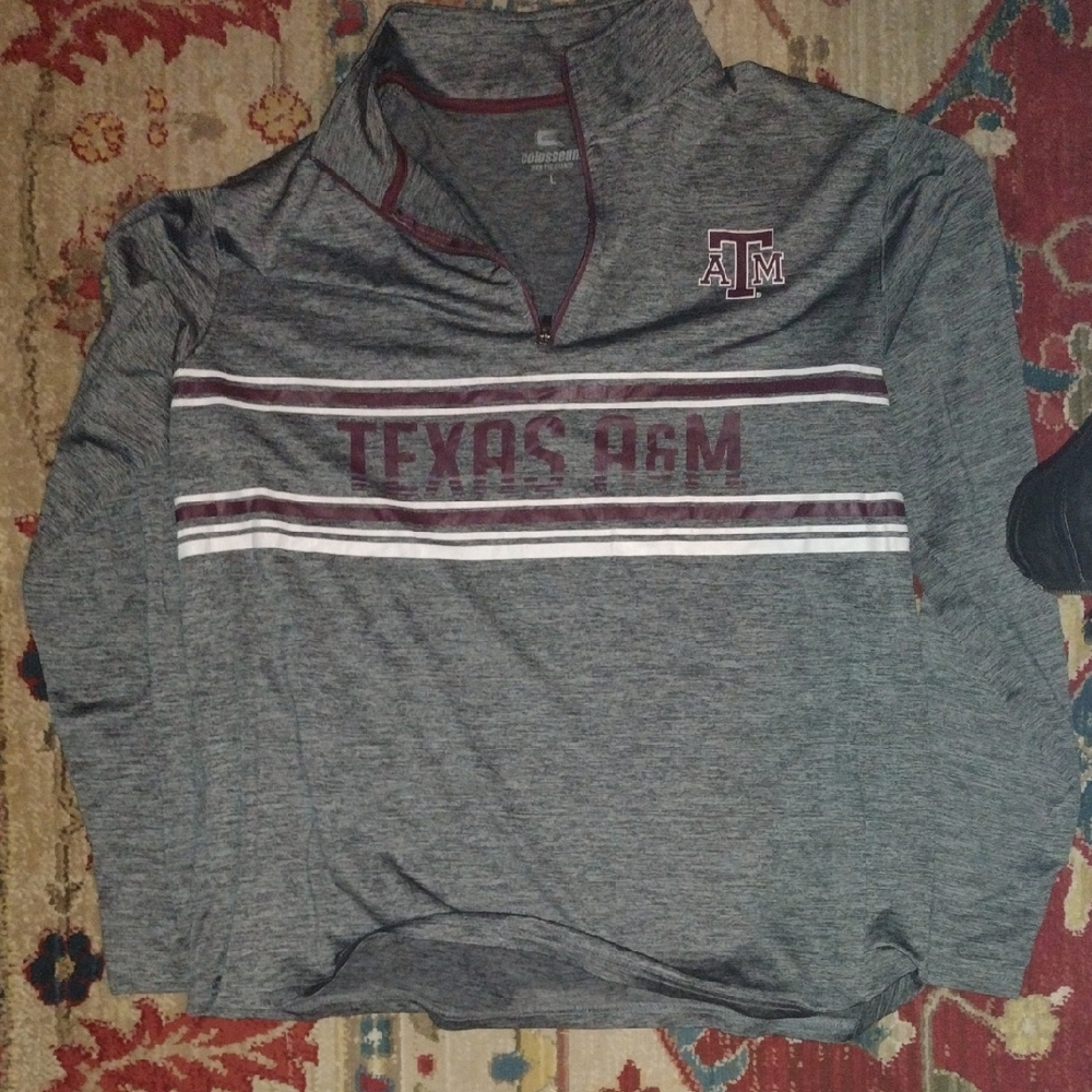 Colosseum Gray Texas A&M Sweater